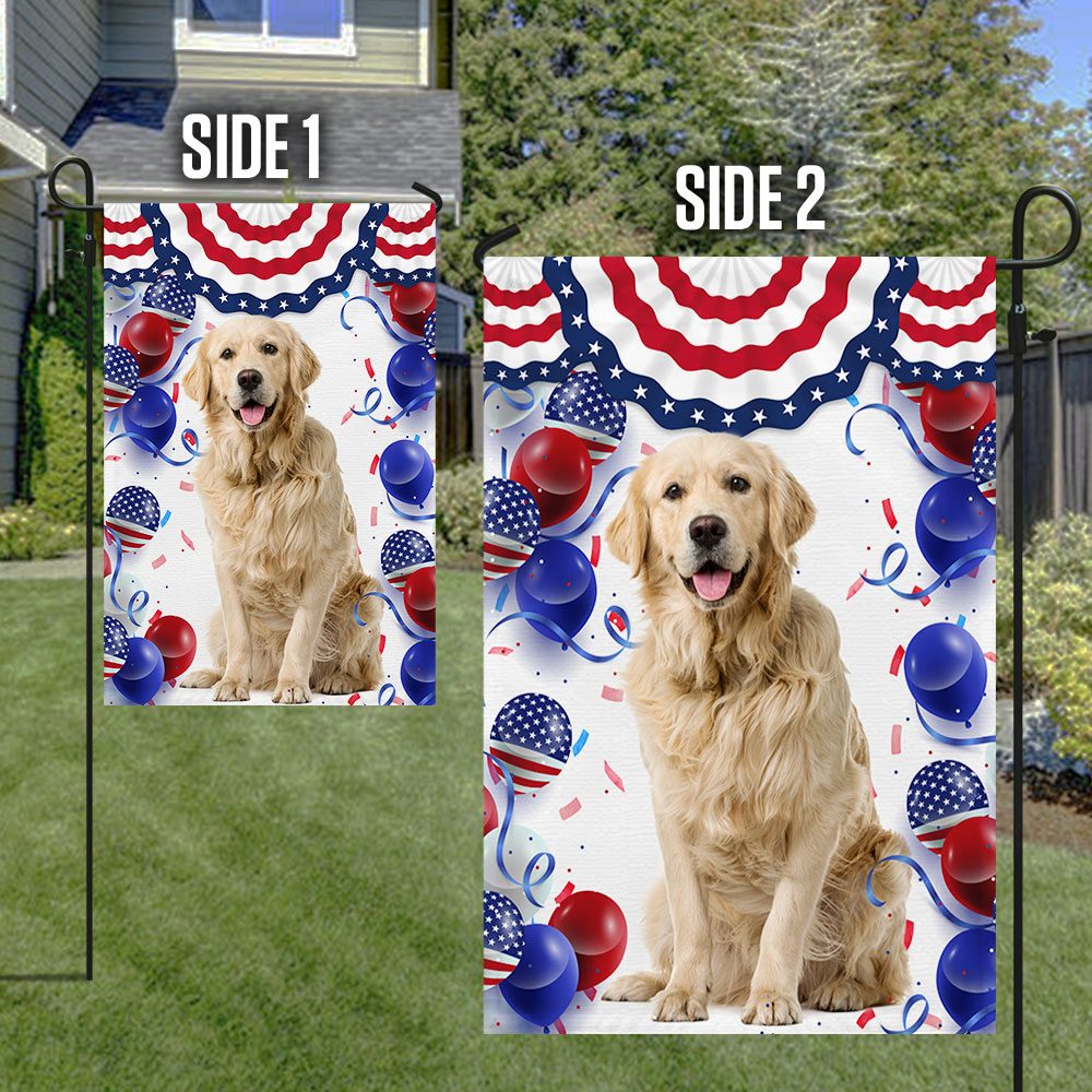 Patriotic Golden Retriever 4th of July Dog T-Shirt - Image 5