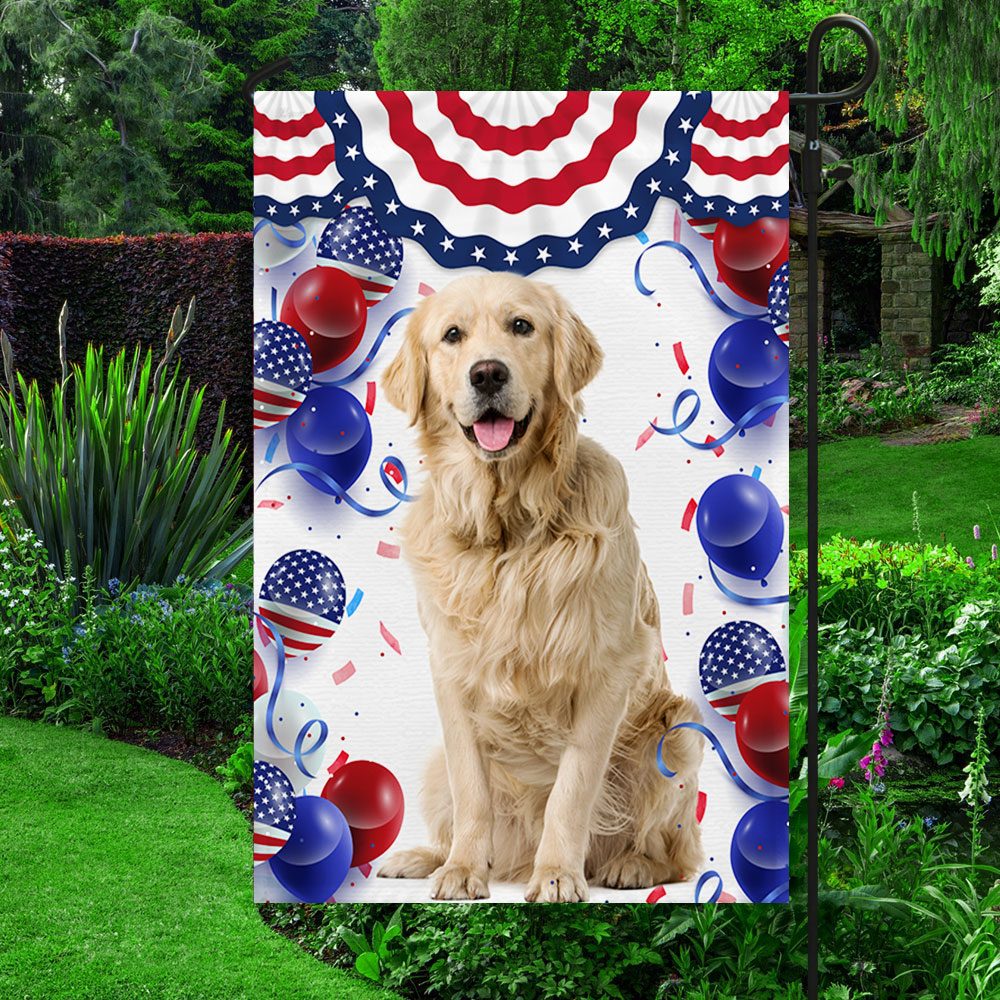 Patriotic Golden Retriever 4th of July Dog T-Shirt