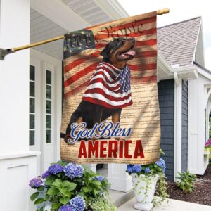 Patriotic Rottweiler 4th of July Dog T-Shirt