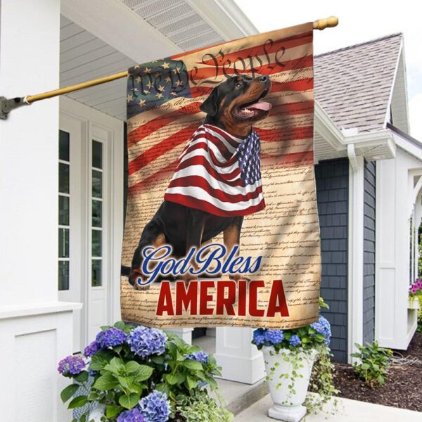 Patriotic Rottweiler 4th of July Dog T-Shirt