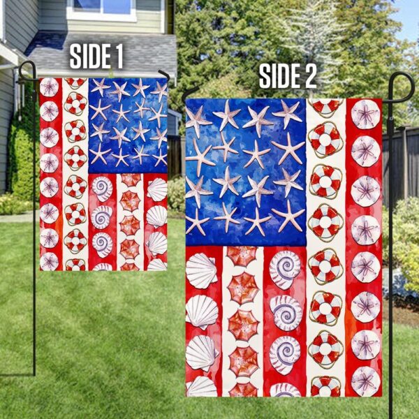 Patriotic Starfish Beach Decor: American Flag Summer Theme MLN1565F - Image 5