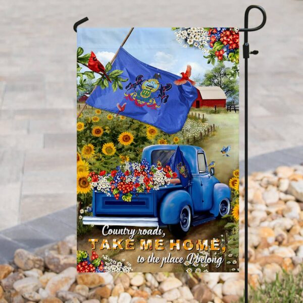 Pennsylvania Country Roads Flag: PSL166Fv12 - Image 3