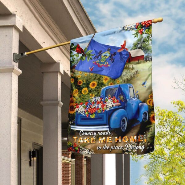 Pennsylvania Country Roads Flag: PSL166Fv12 - Image 6