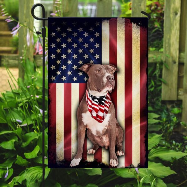 American Flag Pit Bull PSL212F: Patriotic Dog Apparel - Image 2