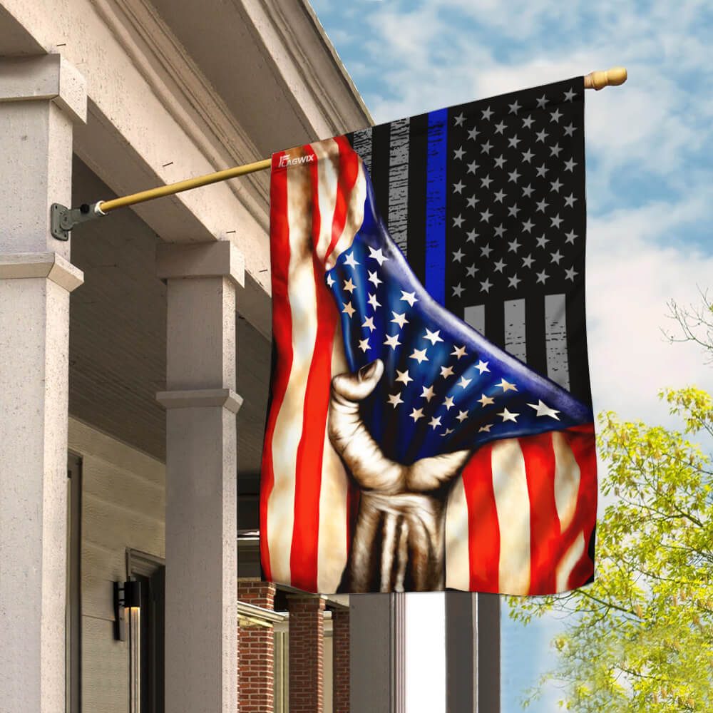 Thin Blue Line Flag: Back the Blue Police Support Flag THB2345F