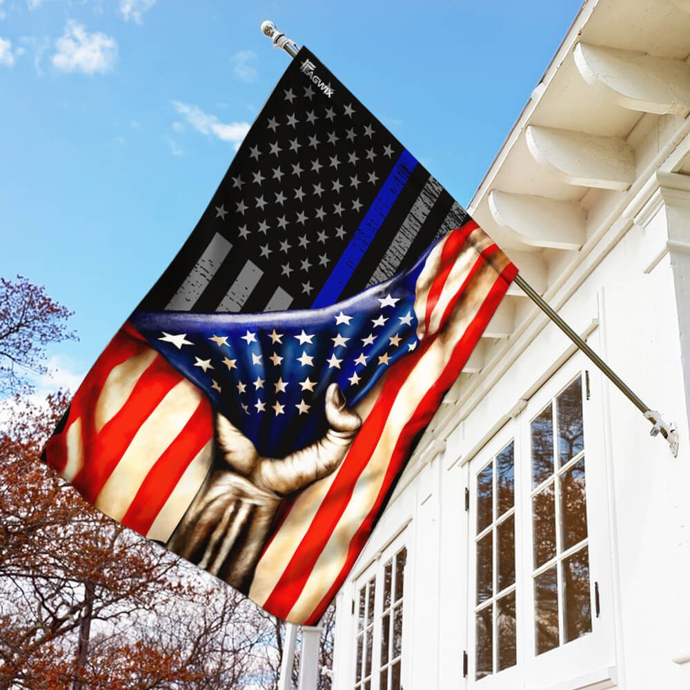 Thin Blue Line Flag: Back the Blue Police Support Flag THB2345F - Image 2
