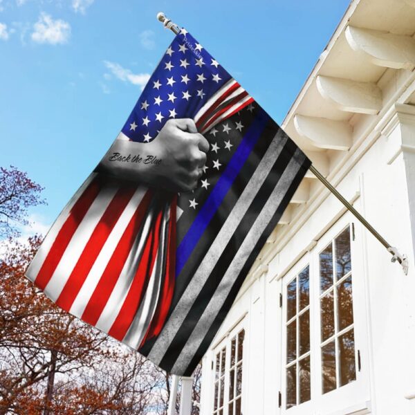 Thin Blue Line Flag: Support Law Enforcement - THB2428F - Image 2
