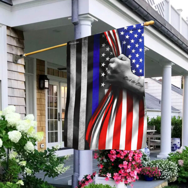 Thin Blue Line Flag: Support Law Enforcement - THB2428F