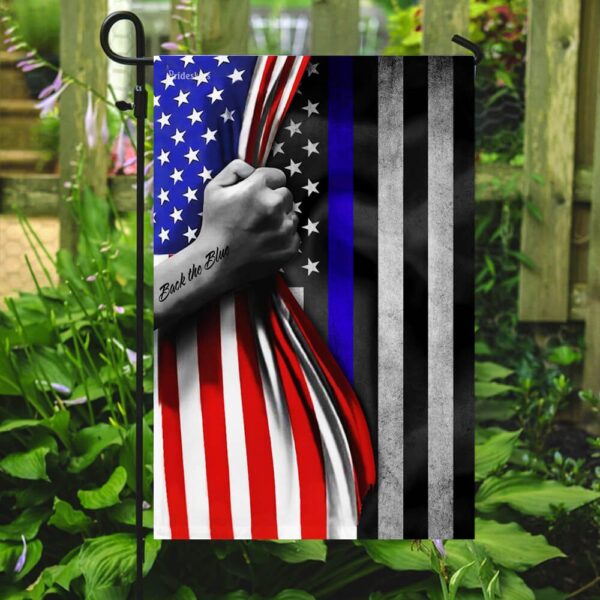 Thin Blue Line Flag: Support Law Enforcement - THB2428F - Image 7
