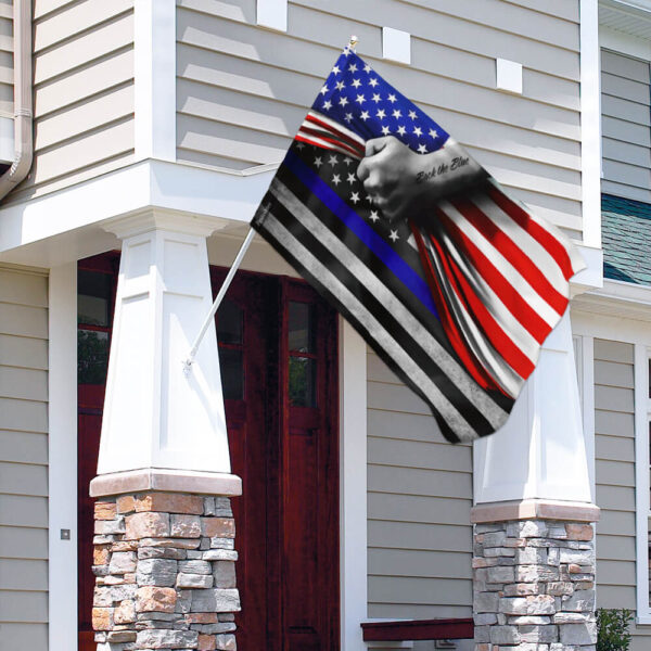 Thin Blue Line Flag: Support Law Enforcement - THB2428F - Image 4