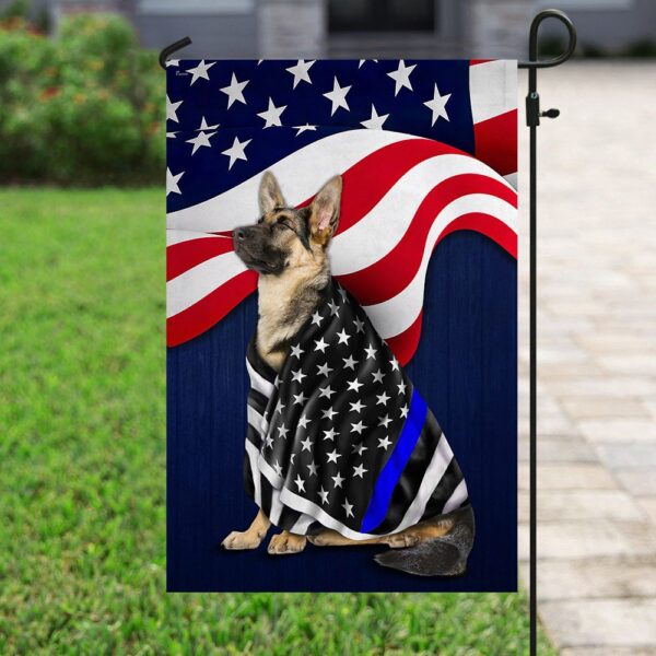 American Flag German Shepherd Police Dog - Image 6