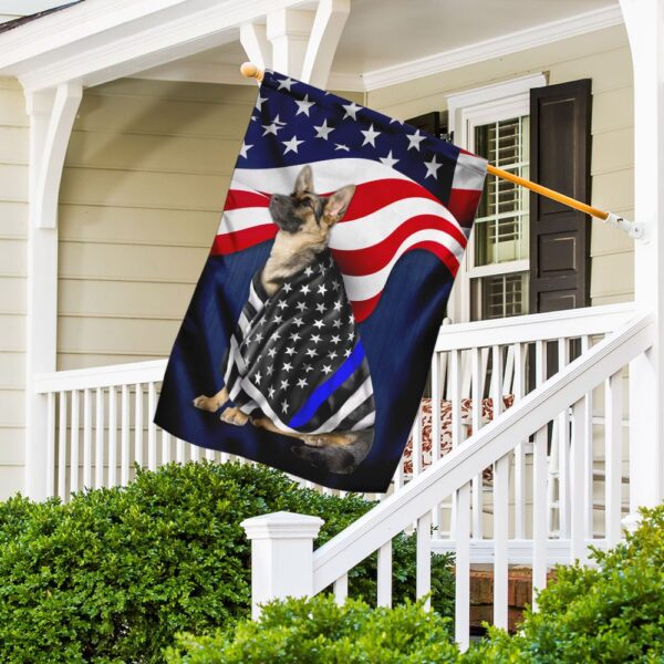 American Flag German Shepherd Police Dog - Image 2