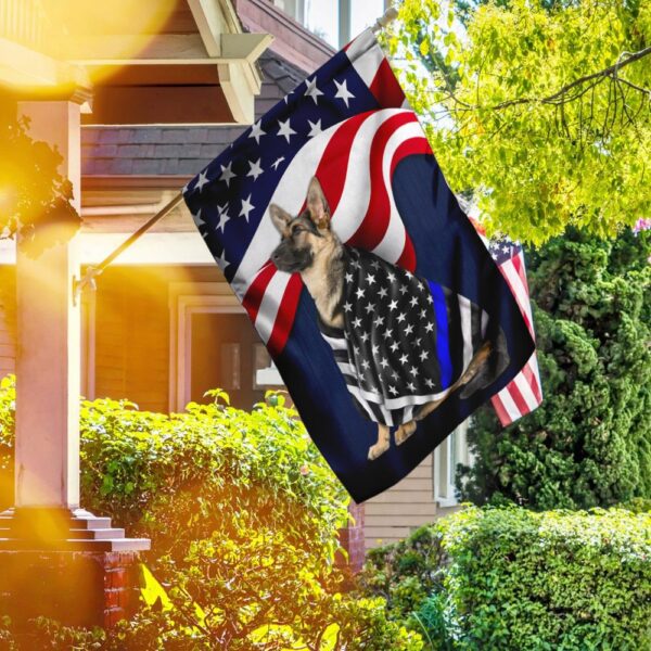 American Flag German Shepherd Police Dog - Image 5