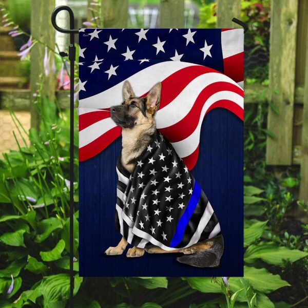 American Flag German Shepherd Police Dog - Image 7
