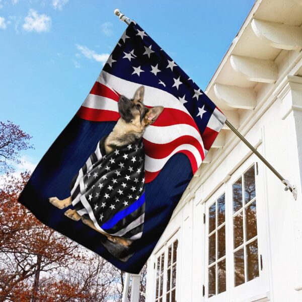 American Flag German Shepherd Police Dog - Image 4