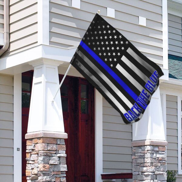 Back the Blue Flag: Support Law Enforcement (THB2097F) - Image 4