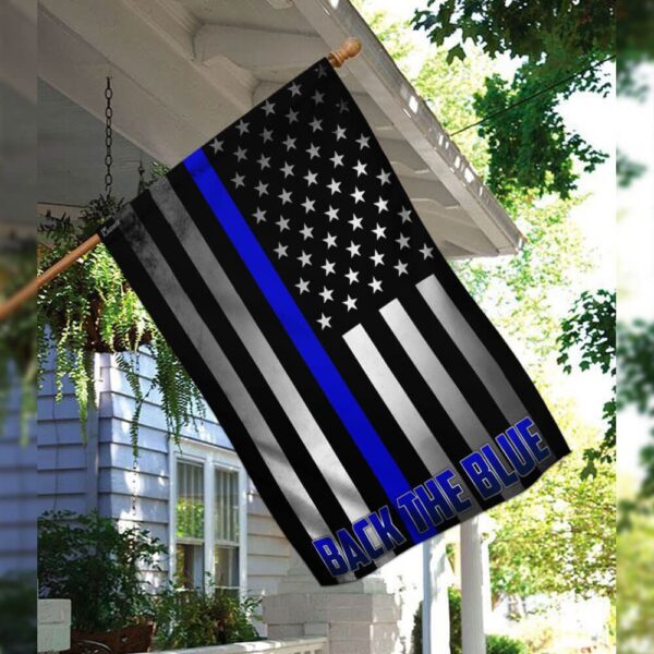 Back the Blue Flag: Support Law Enforcement (THB2097F) - Image 3