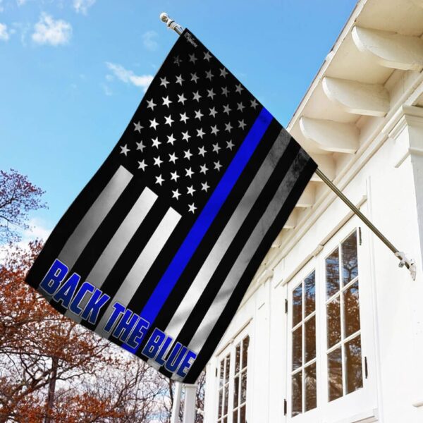Back the Blue Flag: Support Law Enforcement (THB2097F) - Image 2