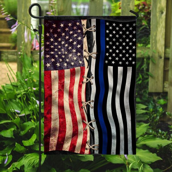 Thin Blue Line American Flag Police QNK322F: Show Your Support - Image 7