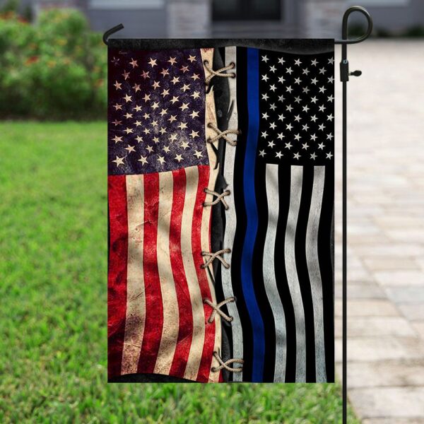 Thin Blue Line American Flag Police QNK322F: Show Your Support - Image 6