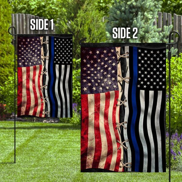 Thin Blue Line American Flag Police QNK322F: Show Your Support - Image 10