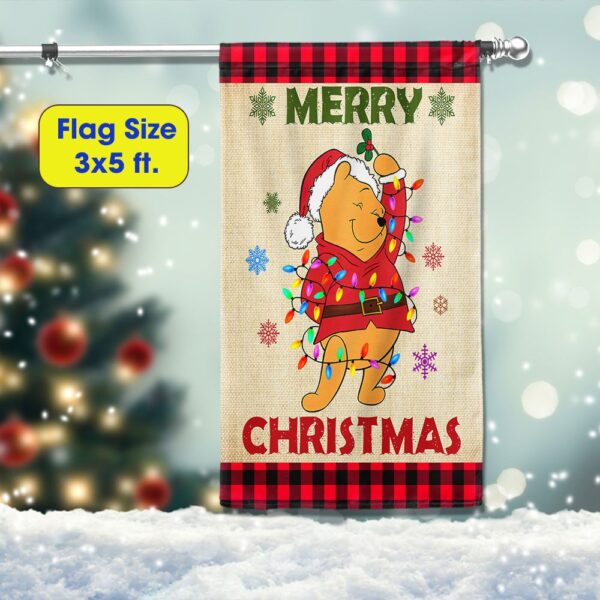 Pooh Christmas Flag: Merry Christmas Decoration LNT838F - Image 6