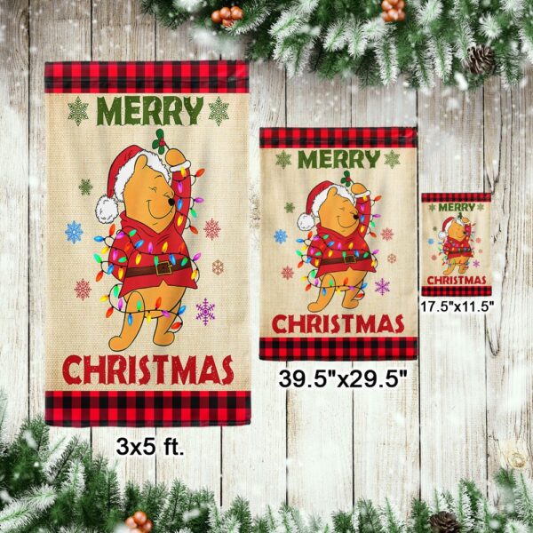 Pooh Christmas Flag: Merry Christmas Decoration LNT838F - Image 7