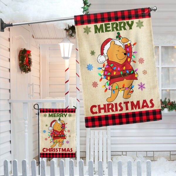 Pooh Christmas Flag: Merry Christmas Decoration LNT838F - Image 4