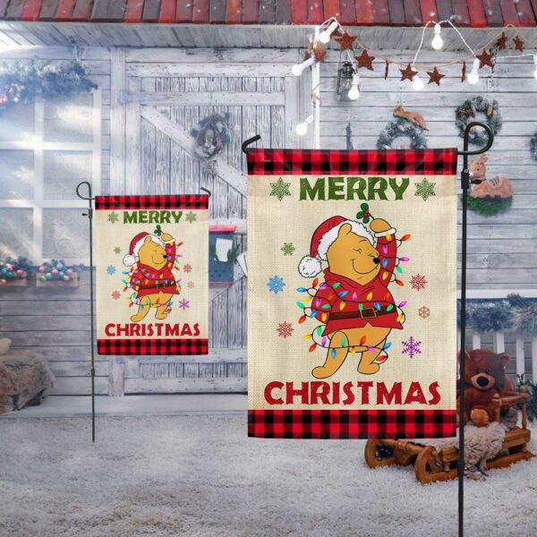 Pooh Christmas Flag: Merry Christmas Decoration LNT838F - Image 5