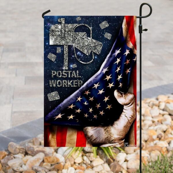 Diamond Mailbox Flag - Postal Worker Design (DDH1450) - Image 8