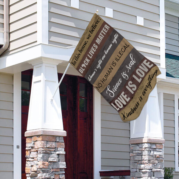 Protest Flag In This House We Believe - Black Lives Matter Flag THB2140F - Image 4