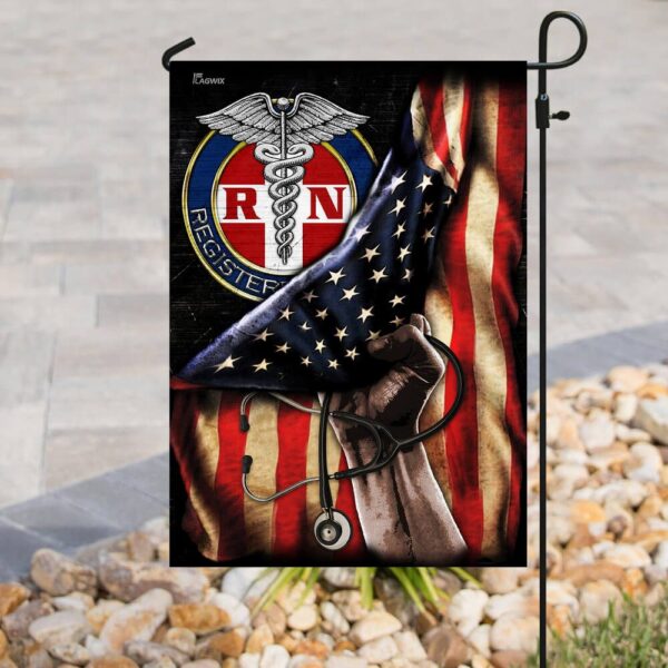 Proud Black Registered Nurse Flag GPS227Fv2 - Image 3