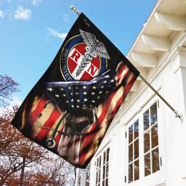 Proud Black Registered Nurse Flag GPS227Fv2 - Image 7