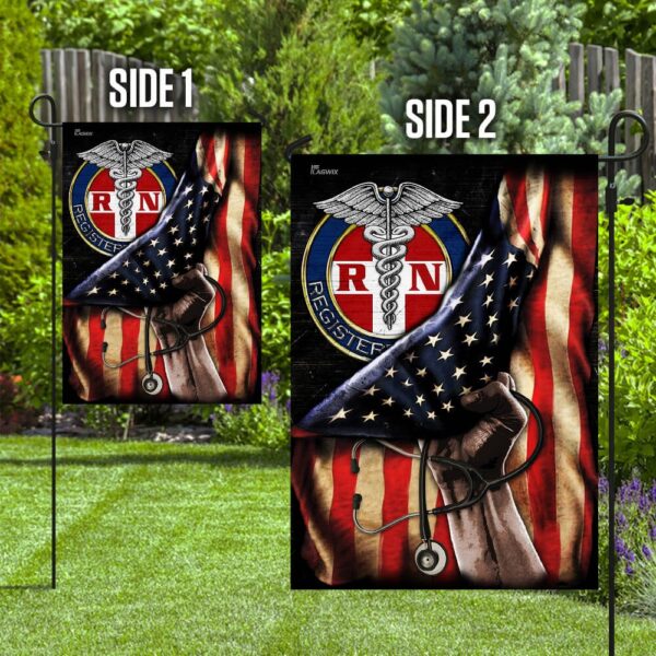 Proud Black Registered Nurse Flag GPS227Fv2 - Image 5