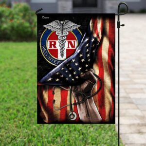 Proud Black Registered Nurse Flag GPS227Fv2