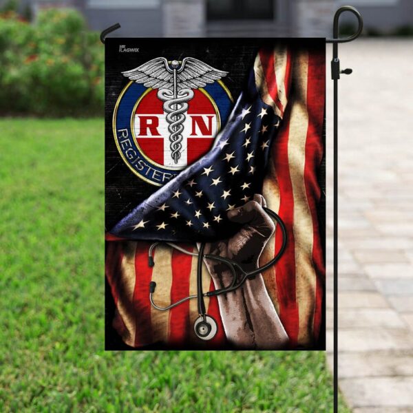 Proud Black Registered Nurse Flag GPS227Fv2