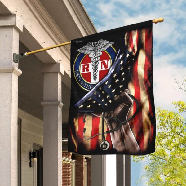 Proud Black Registered Nurse Flag GPS227Fv2 - Image 6