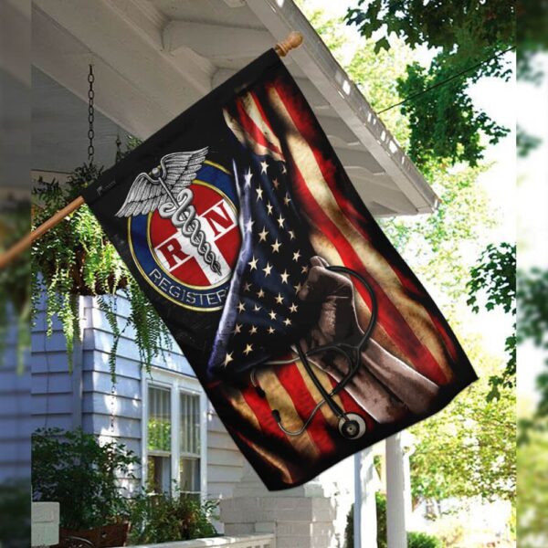 Proud Black Registered Nurse Flag GPS227Fv2 - Image 8