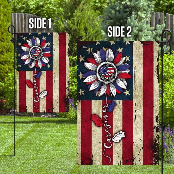 Proud Caregiver American Flag Shirt: PN205F - Image 5