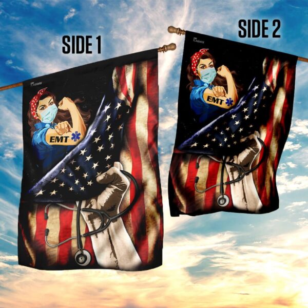 Proud EMT Flag: Emergency Medical Technician American Flag PS159Fv1b - Image 10