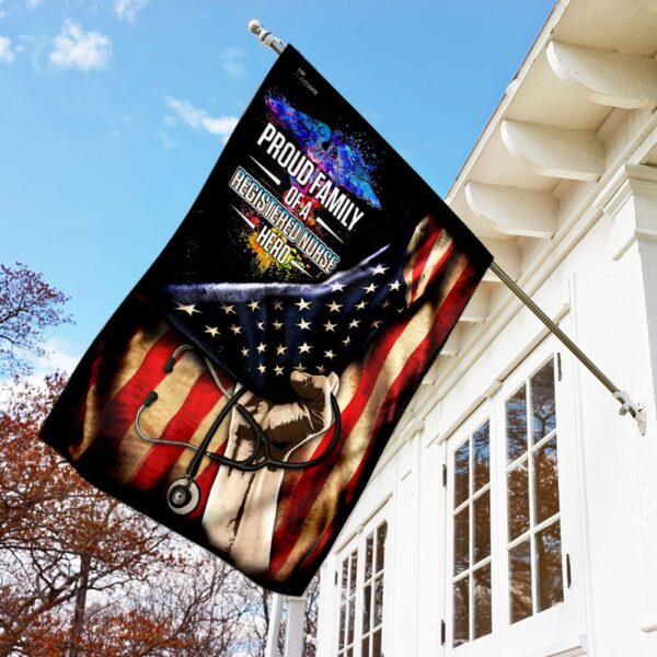 Registered Nurse Hero Flag: Proud Family Banner - Image 7