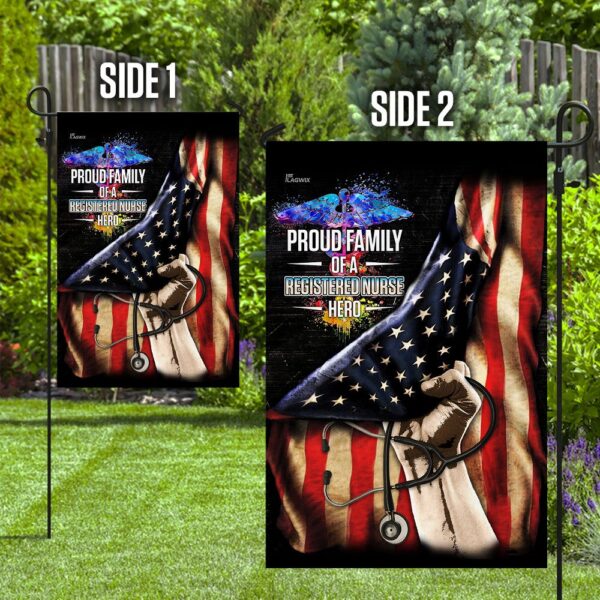 Registered Nurse Hero Flag: Proud Family Banner - Image 5