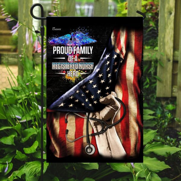 Registered Nurse Hero Flag: Proud Family Banner - Image 2