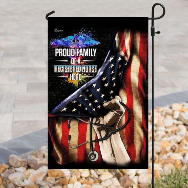 Registered Nurse Hero Flag: Proud Family Banner - Image 3