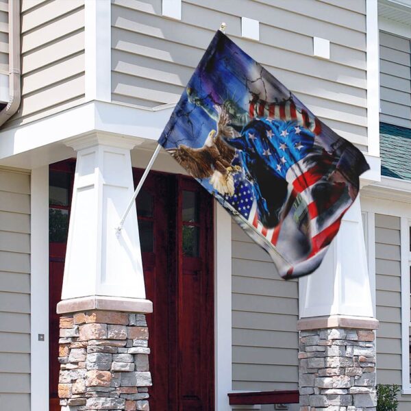 Proud Horse American Flag PN273F: Patriotic Decor & Outdoor Flags - Image 4