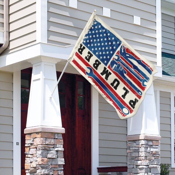 Proud Plumber Flag: QNN129F - Show Your Plumbing Pride - Image 4