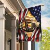 Proud American Truck Driver Flag