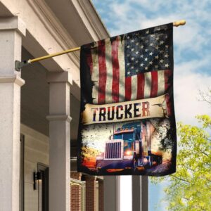 Proud Trucker Flag: QNK268F - Show Your Pride on the Road