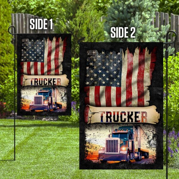 Proud Trucker Flag: QNK268F - Show Your Pride on the Road - Image 10