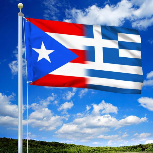 Puerto Rican & Greek Grommet Flags: TQN1411GF - Image 2